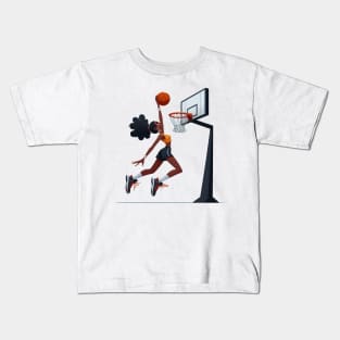 Female basketball player Kids T-Shirt